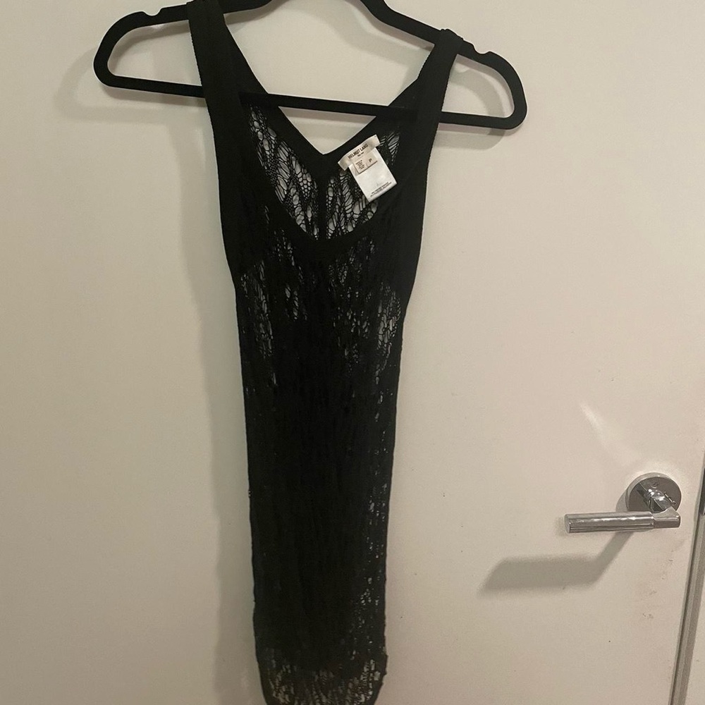 Helmut Lang Knit Criss Cross Back Tank Top